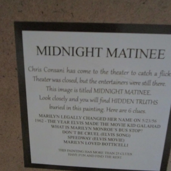 Light-up "Midnight Matinee - James Dean,Humphrey Bogart, Elvis & Marilyn Monroe - Picture 5 of 6